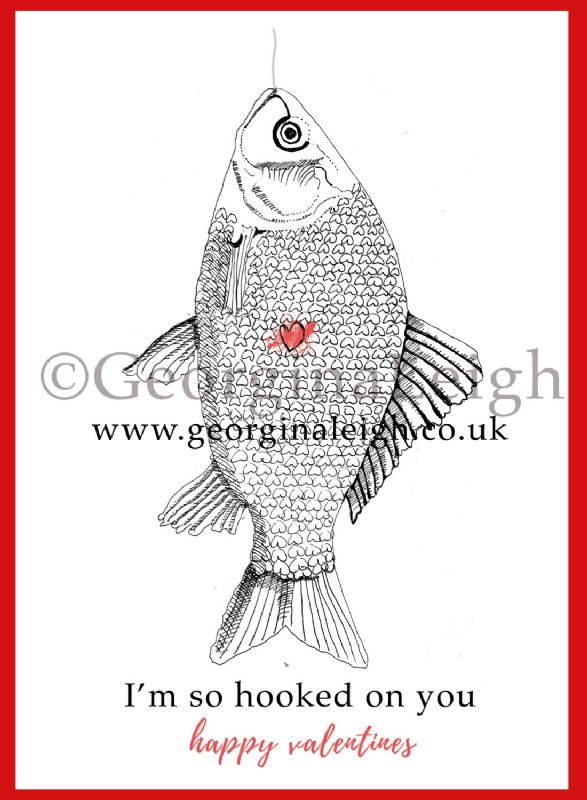 Fishing Valentines Card